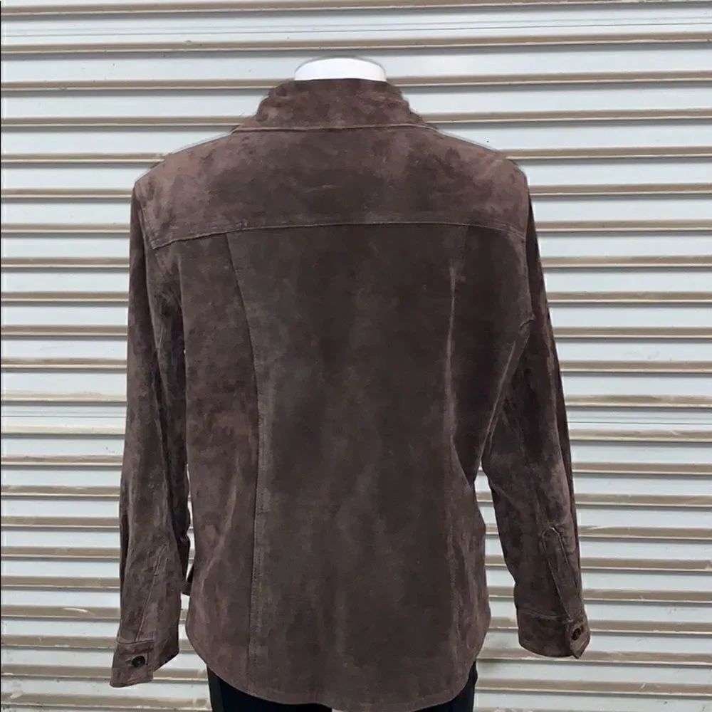 AMI brown suede top button up - Picture 7 of 7
